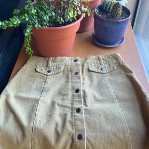 Tan Corduroy Skirt